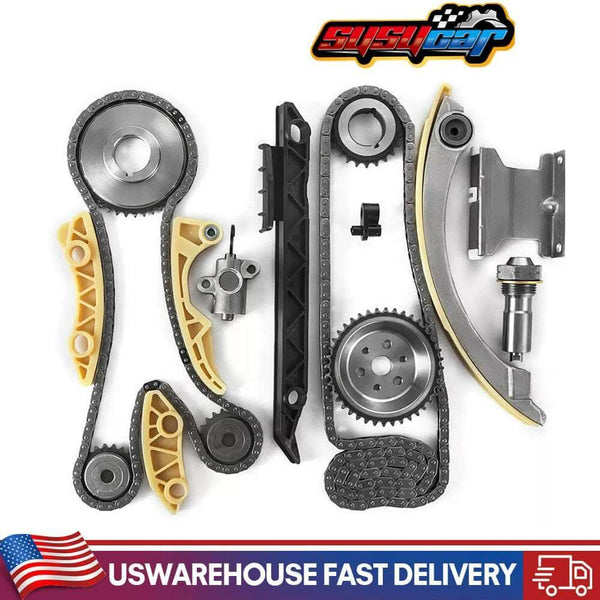 SUSUCAR Engine Timing Chain Kit Set For Chevrolet Malibu Equinox Buick LaCrosse L4 2.0L 2.2L 2.4L 2006-2015