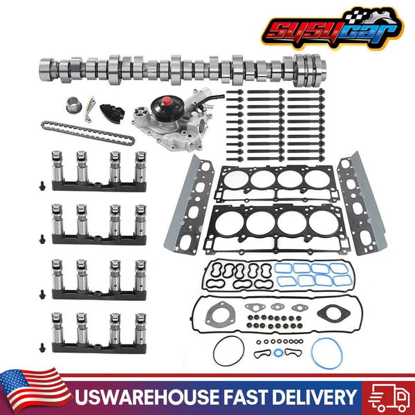 For Chrysler Dodge Ram 1500 5.7 hemi engine MDS lifters camshaft water pump Kit 2009-2019