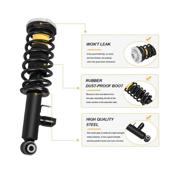 Shock & Struts2X Rear Shock Absorber Struts Assemblies w/EDC For BMW X3 F25 X4 F26 SDrive20 2011-2018