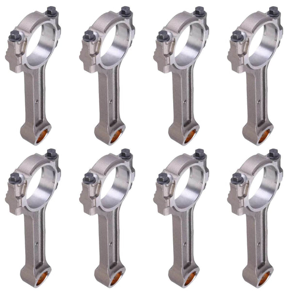 SUSUCAR Set of 8 For Chevrolet Silverado GMC 5.3L 6.0L 6.2L LS2 LS3 Gen IV Floating Pin Connecting Rod w/ Bushing