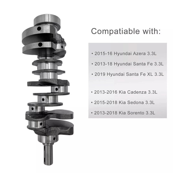 G6DH 3.3L Engine Rebuild Overhaul Kit - Crankshaft Rods Timing For Hyundai Kia 2011-2019
