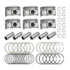 SUSUCAR Engine Piston & Piston Ring Set STD for Kia Sedona Sorento Hyundai Santa Fe 3.3L 2011-2019 Replace# 23041-3CFA0 23041-3CFB0 23040-3CGA0