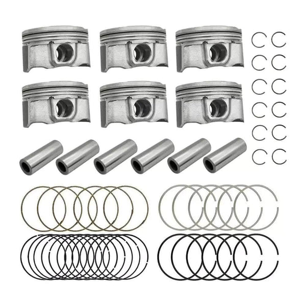 SUSUCAR Engine Piston & Piston Ring Set STD for Kia Sedona Sorento Hyundai Santa Fe 3.3L 2011-2019 Replace# 23041-3CFA0 23041-3CFB0 23040-3CGA0