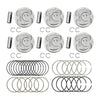 SUSUCAR Engine Piston & Piston Ring Set STD for Kia Sedona Sorento Hyundai Santa Fe 3.3L 2011-2019 Replace# 23041-3CFA0 23041-3CFB0 23040-3CGA0