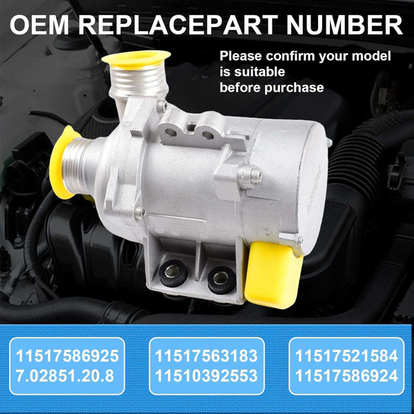 Water PumpEngine Water Pump For BMW128i 325i 325xl 328i 328xi 330i 525i 525xi 528xi 530i 530xl x3 z4 Thermostat w/Bolt