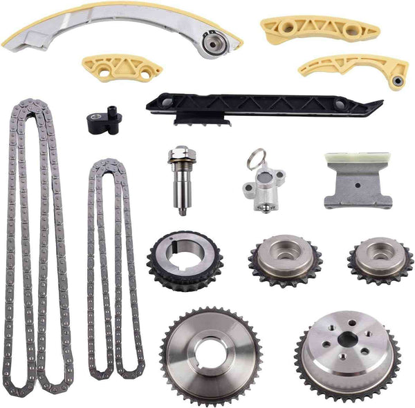 Engine 2.4 Timing Chain Kit for GMC Terrain Chevy Equinox Malibu Buick G5 G6 L4 2.0 2.2 2.4L