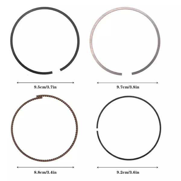 Engine Piston & Piston Ring Set STD for Kia Sedona Sorento Hyundai Santa Fe 3.3L 2011-2019 Replace# 23041-3CFA0 23041-3CFB0 23040-3CGA0