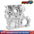 Engine Timing Chain Cover w/ Oil Pump for Chevy Colorado Buick Hummer 2002-2012 Replacement 12628565, 12601932