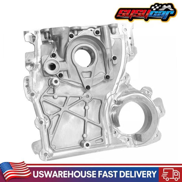 Engine Timing Chain Cover w/ Oil Pump for Chevy Colorado Buick Hummer 2002-2012 Replacement 12628565, 12601932