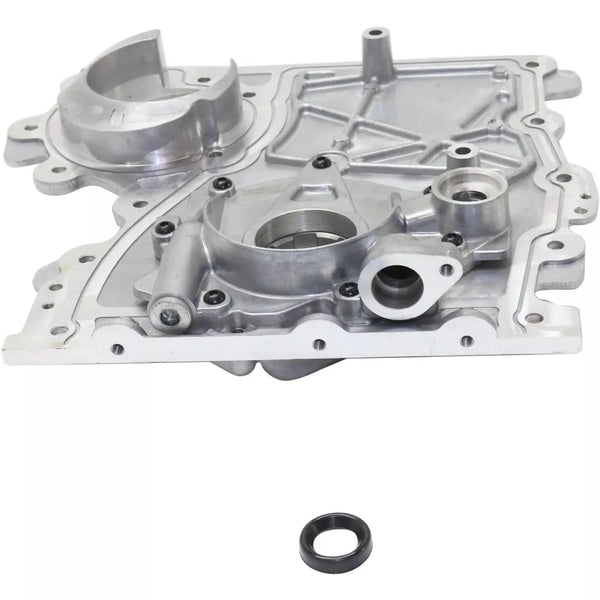 Engine Timing Chain Cover w/ Oil Pump for Chevy Colorado Buick Hummer 2002-2012 Replacement 12628565, 12601932
