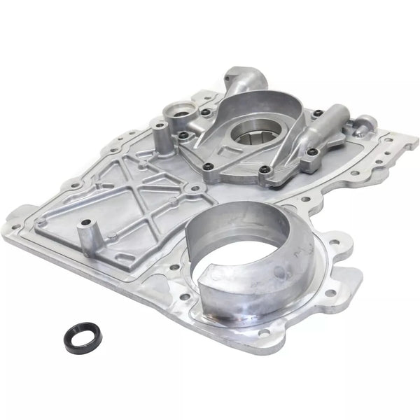 Engine Timing Chain Cover w/ Oil Pump for Chevy Colorado Buick Hummer 2002-2012 Replacement 12628565, 12601932