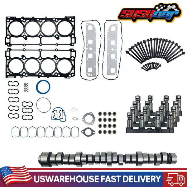 For Dodge Chrysler Ram Jeep 5.7L 2003-2008 mds Lifters Camshaft W/Head Gasket Set