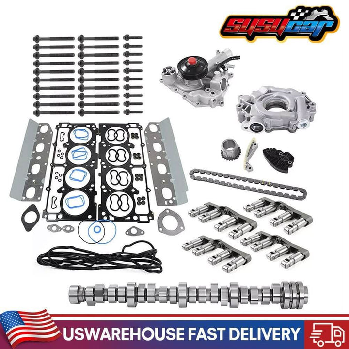 5.7L HEMI MDS Camshaft Lifter Kit with Timing Chain Oil Pump for 2009–2015 Ram 1500