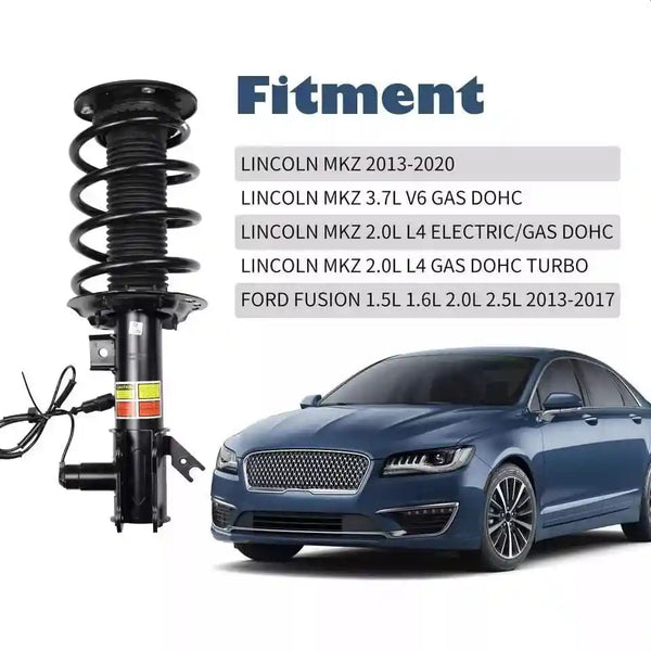 For Full Set Lincoln MKZ Front Rear Shock Struts Assys Electric GAS DOHC 2.0L 3.0L 3.7L 2013-2020