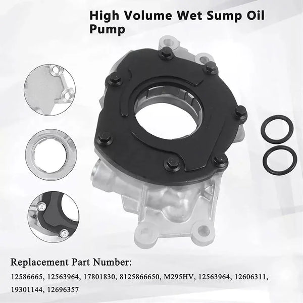 SUSUCAR M295HV New Oil Pump For Chevy Chevrolet Silverado GMC LS1 LS2 LS6 4.8 5.3 5.7 6.0 Engines High Volume