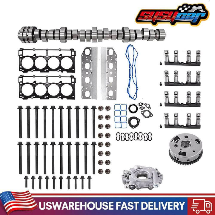 SUSUCAR Camshaft & MDS Lifters Kit with VVT Gear & Oil Pump for Dodge Ram 1500 5.7L HEMI 2009–2019