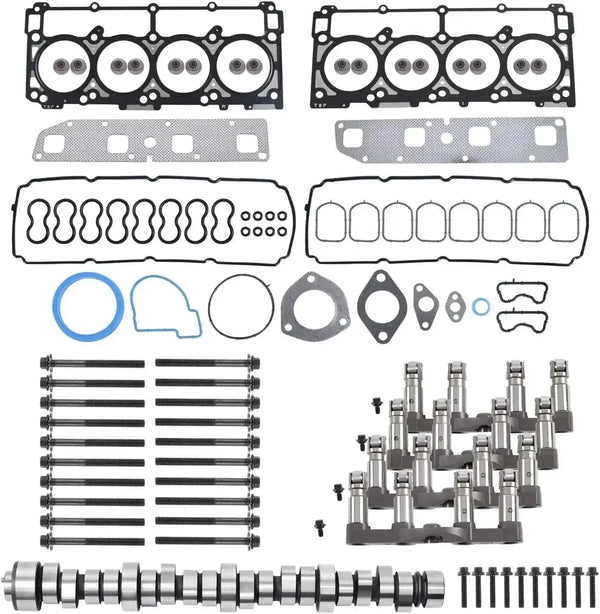 SUSUCAR Complete 5.7L HEMI Valvetrain & Timing Chain Repair Kit for Dodge Jeep Chrysler 2003-2008