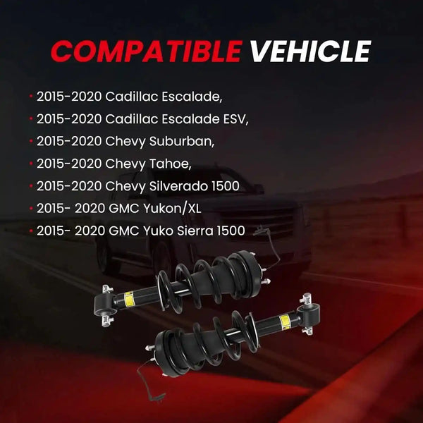 Front Magnetic Ride Loaded Strut Kit fitment for Escalade ESV Tahoe Suburban Yukon and Yukon XL
