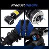 2Pcs Rear Magnetic Ride Loaded Struts - coil spring and upper mount detail