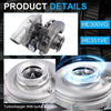 GT3782VA VGT Turbocharger for 2003-Early 2004 Ford 6.0L Power Stroke VGT solenoid and turbine detail