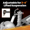 Pair of front upper control arms for lifted Ram 1500 trucks