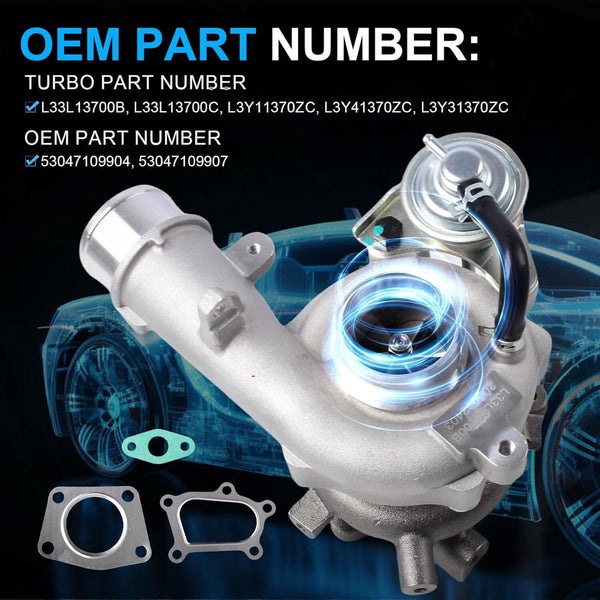 TurbosTurbo Turbocharger For Mazda CX-7 CX7 2.3L 2006-2014 OE# 53047109907,L33L13700B