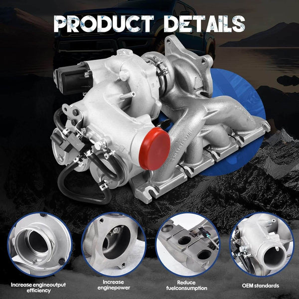 SUSUCAR Turbo Turbocharger for Audi A3 2.0L Volkswagen Eos Volkswagen GTI Jetta Passat Replace# 53039700105