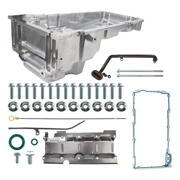 SUSUCAR Performance Aluminum Oil Pan Kit for Chevrolet GM LS1 LS3 LSA LSX 5.0L 5.3L 5.4L 5.7L 1955-1987 Replacement 19212593