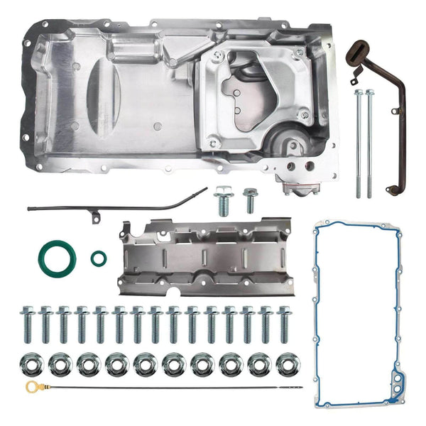 SUSUCAR Performance Aluminum Oil Pan Kit for Chevrolet GM LS1 LS3 LSA LSX 5.0L 5.3L 5.4L 5.7L 1955-1987 Replacement 19212593