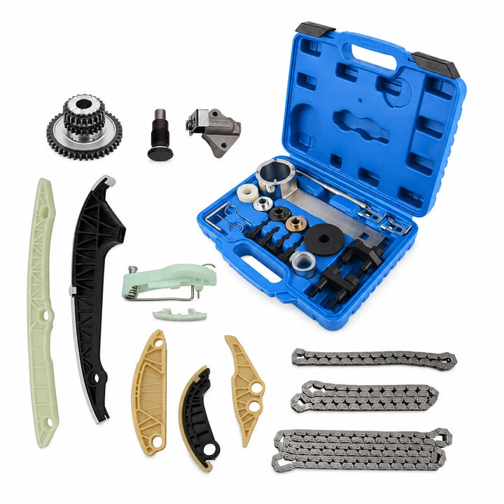 13Pcs Timing Chain Kit with Tool Set - complete package contents