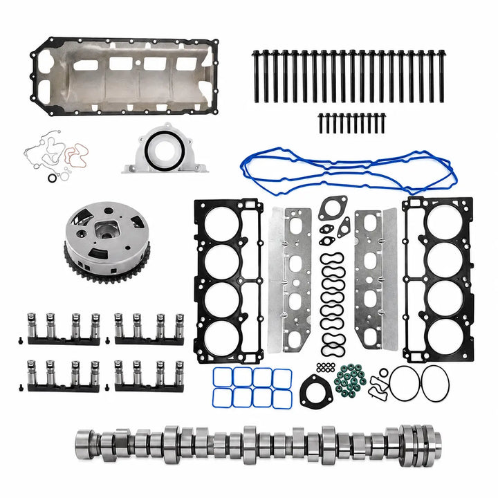 Kit de reparación de tren de válvulas de árbol de levas y levantadores MDS para Dodge Ram 1500 5.7L HEMI 2009-2019 con engranaje VVT y bomba de aceite