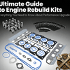 install camshaft lifters kit with engine rebuild components including gaskets and performance parts.