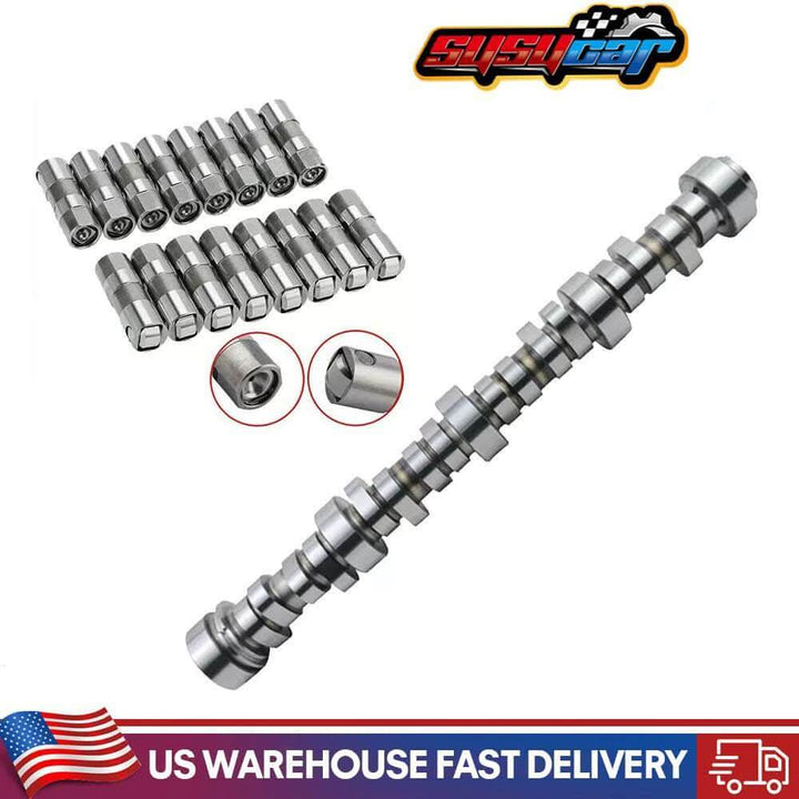 SUSUCAR For Chevy Silverado GMC 4.8L 5.3L LS LS1 E1840P Sloppy Stage 2 Cam .585" Camshaft Lifters Kit