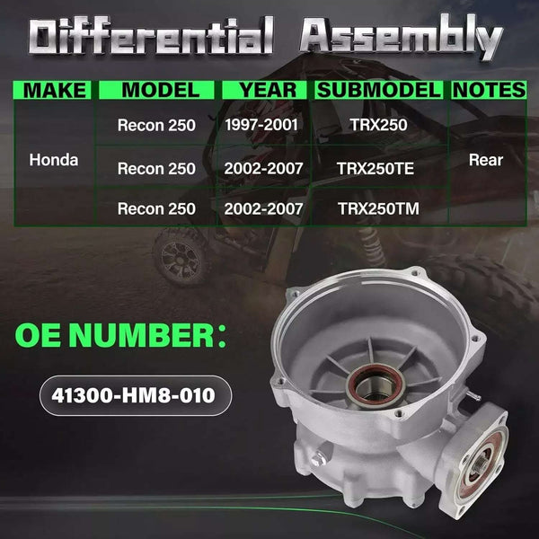 DifferentialRear Differential Assembly for Honda 1997-2007 ATV TRX250 TE/TM 41300-HM8-010