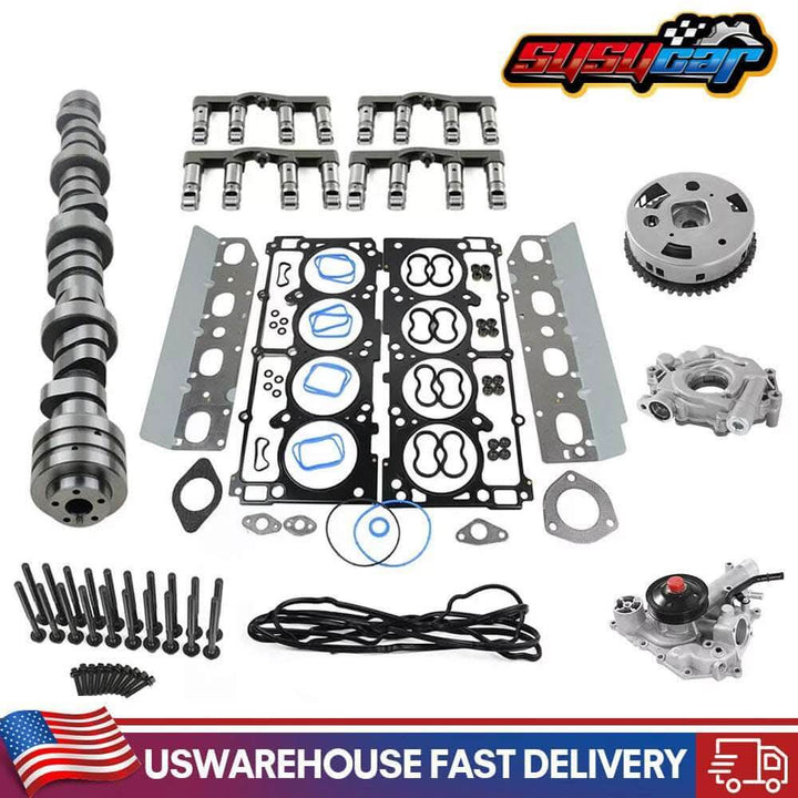 SUSUCAR For Dodge Jeep Chrysler 5.7L Hemi 2009-2015 MDS Lifters Kit Camshaft head gasket kit Water pumps Oil pumps