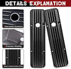 Valve CoversNew Black Aluminum Tall Valve Covers for Chevy SBC 1958-1986 283 302 305 327 350 383 400