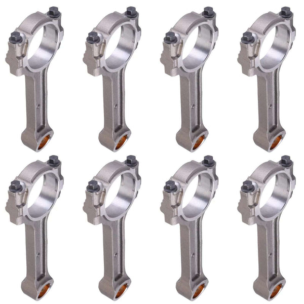 Set of 8 For Chevrolet Silverado GMC 5.3L 6.0L 6.2L LS2 LS3 Gen IV Floating Pin Connecting Rod w/ Bushing