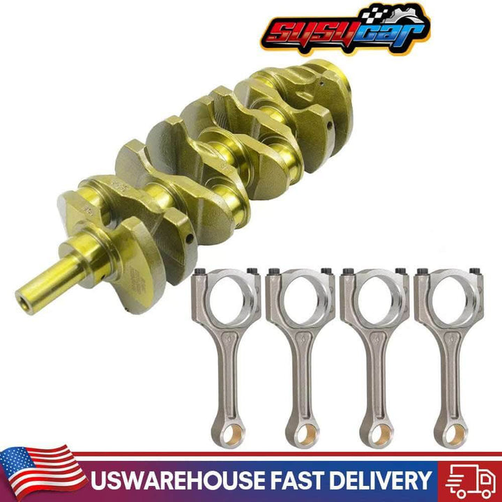 SUSUCAR Crankshaft with Connecting Rod For 2007-2020 Hyundai Sonata Kia Forte Optima Sportage 2.4L 23111-2G230