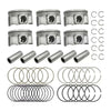 Engine Piston & Piston Ring Set STD for Kia Sedona Sorento Hyundai Santa Fe 3.3L 2011-2019 Replace# 23041-3CFA0 23041-3CFB0 23040-3CGA0