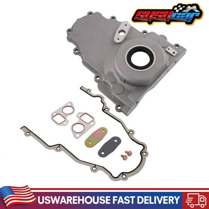 SUSUCAR Engine Timing Cover For Chevy LS2 LS3 Non-VVT Gen 4 LSx 4.8L 5.3L 6.0L 6.2L 12633906 12600326