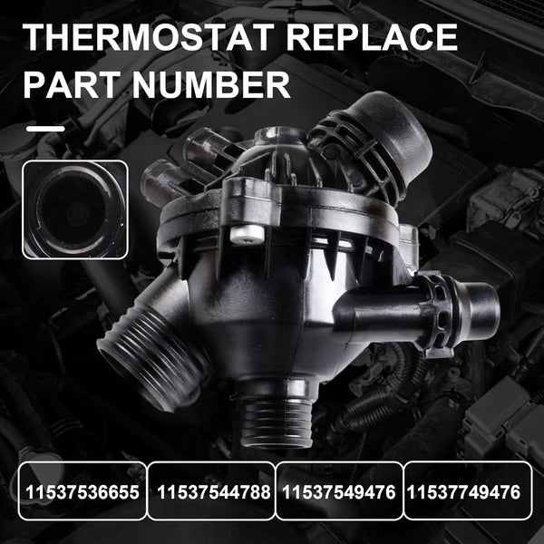 Water PumpEngine Water Pump For BMW128i 325i 325xl 328i 328xi 330i 525i 525xi 528xi 530i 530xl x3 z4 Thermostat w/Bolt