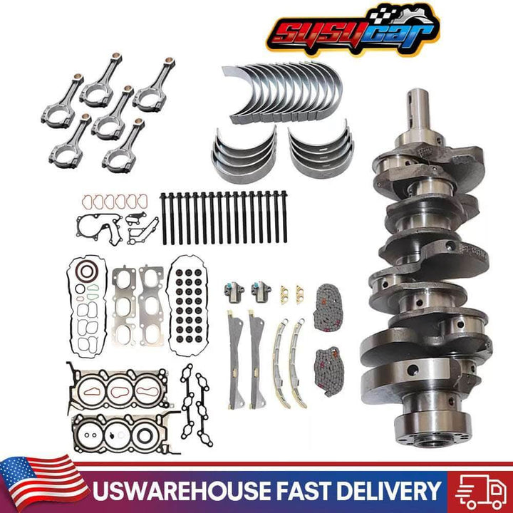 SUSUCAR For Hyundai Kia G6DH 3.3L Engine Rebuild Overhaul Kit Crankshaft Connecting Rod Timing chain kit