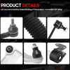 Front Suspension Kit with Lower Control Arms, Ball Joints & Tie Rods for Honda Pilot Acura MDX 2014-2021