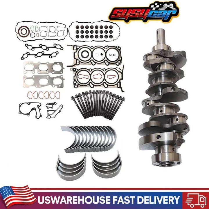 SUSUCAR For Hyundai Kia G6DH 2011-2019 3.3L Engine Rebuild Overhaul Kit - Crankshaft Bearin Gasket