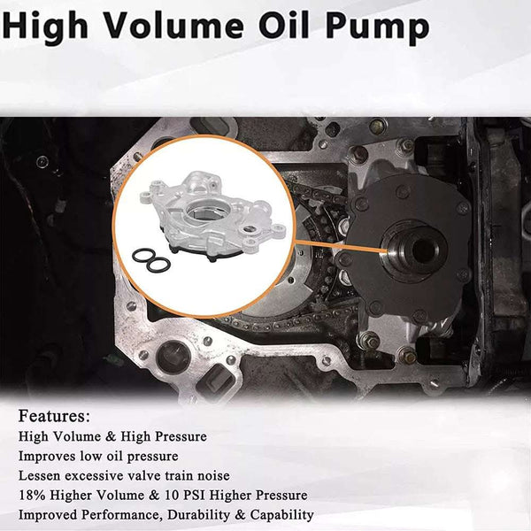M295HV New Oil Pump For Chevy Chevrolet Silverado GMC LS1 LS2 LS6 4.8 5.3 5.7 6.0 Engines High Volume