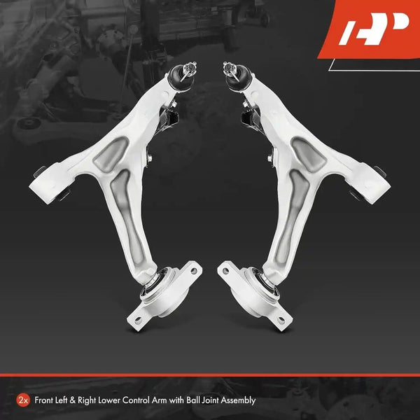 2PCS Front Lower Control Arms with Ball Joints for Infiniti Q50 Q60 EX35 EX37 QX50 / Nissan 370Z RWD (2009–2020) – Replace 54501-1BD2B & 54500-1BD2B