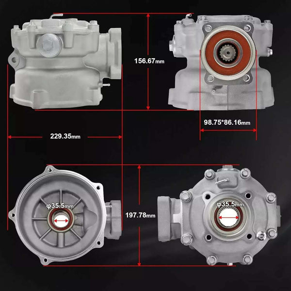 DifferentialRear Differential Assembly for Honda 1997-2007 ATV TRX250 TE/TM 41300-HM8-010