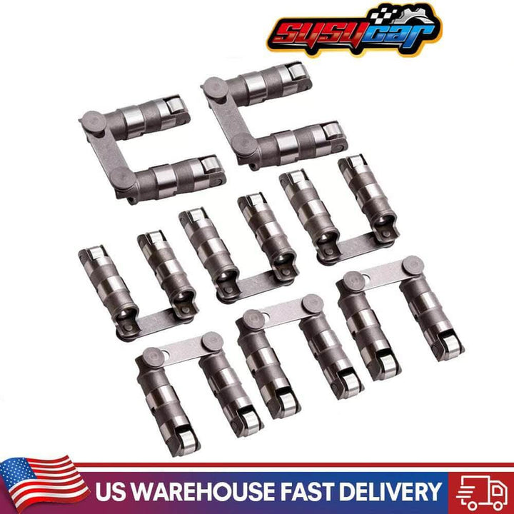 SUSUCAR Retro-Fit Roller Lifters Link Bar Small Block for Chevy SBC 265 350 265 - 400 V8