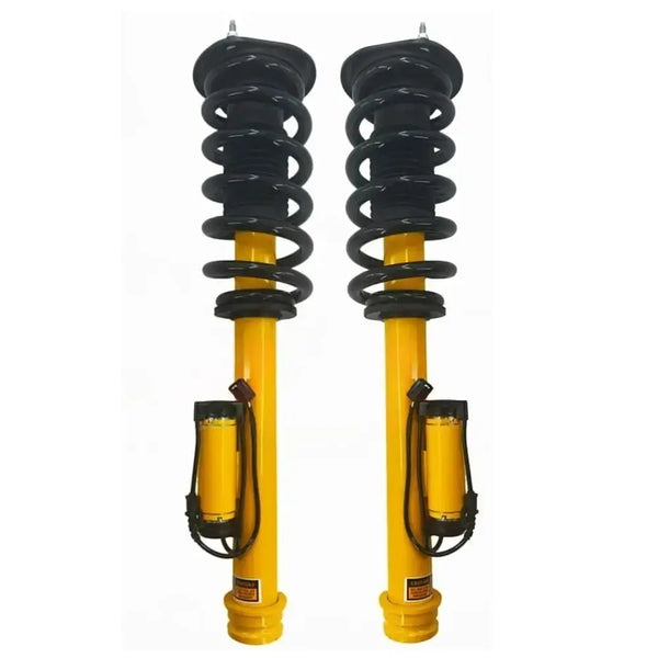 Front Active Damping Struts with electronic actuators and connectors