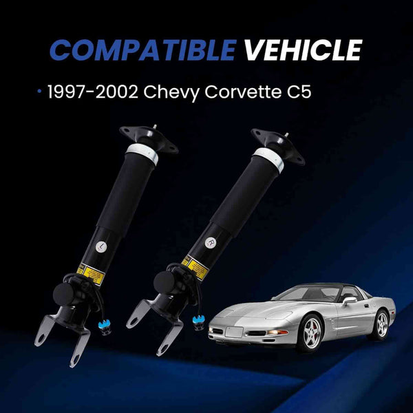 Front F45 Electronic Shock Absorbers for 1997-2002 Chevrolet Corvette C5 5.7L V8 with factory F45 - vehicle fitment